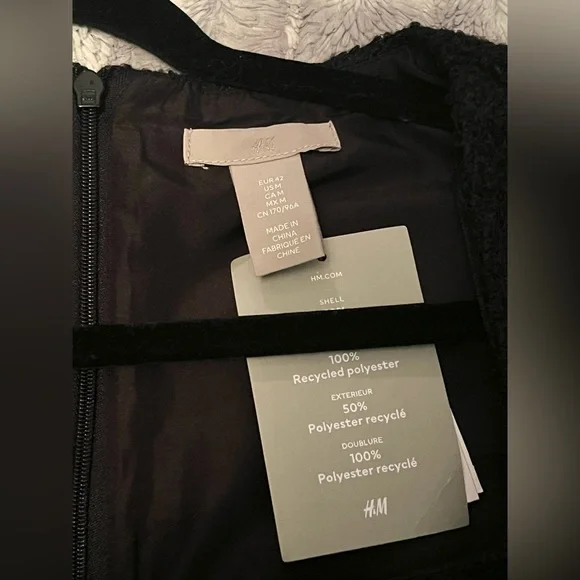 H&M BOUCLÉ DRESS Size Medium - Picture 7 of 10